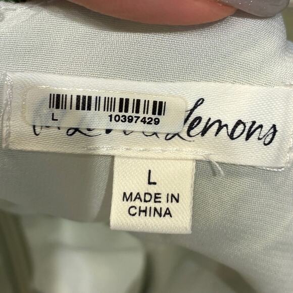 For Love & Lemons Green Bustier Yori Chevron Mini Dress Sz Large MSRP $212 - Picture 11 of 16